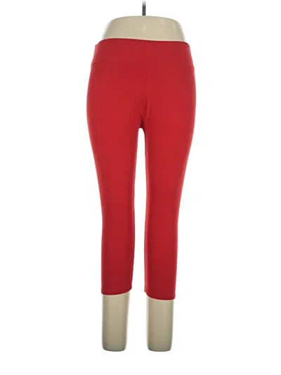 Pre-owned Leggings Depot Active Pants In Red