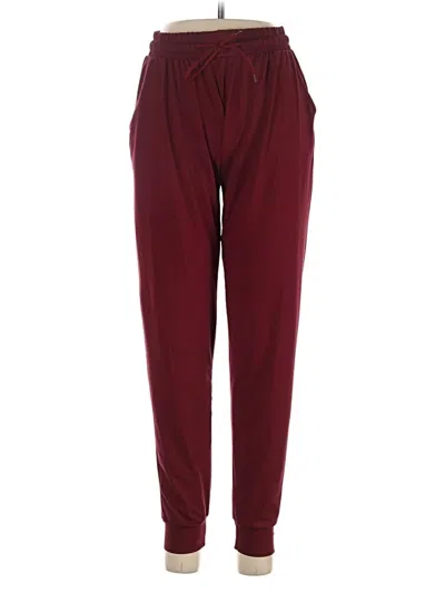Pre-owned Leggings Depot Casual Pants In Burgundy