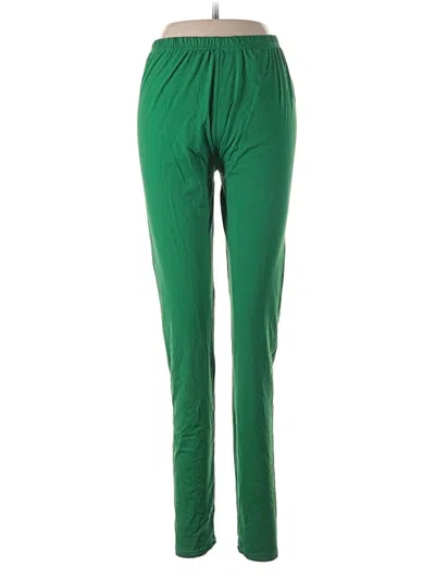 Pre-owned Leggings Depot Track Pants In Green