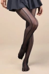 L'eggs 360 Contourâ„¢ Black Striped Sheer Tights