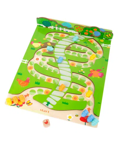 Legler Usa Small Foot Wooden Toys 2 In 1 Ludo And Snakes And Ladders Game Caterpillars In Multi