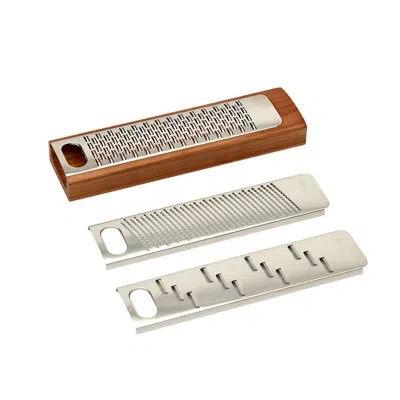 Legnoart Gratta Genuine Wooden Multi-function Stainless Steel Grater In Brown