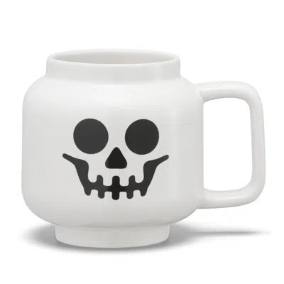 Lego : Ceramic Mug Small - Skeleton - 8.6oz (255 Ml), White & Black Minifigures Head