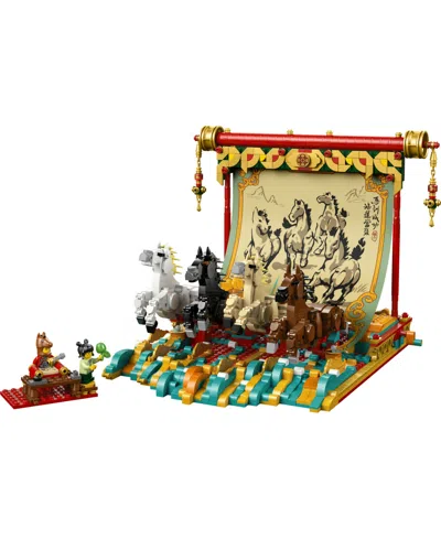 Lego Chinese Festivals Galloping Horses Canvas Toy 80119 In Multi