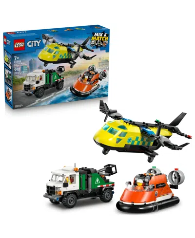 Lego City Airplane, Service Truck And Hovercraft Remix Toy 60505 In Multi
