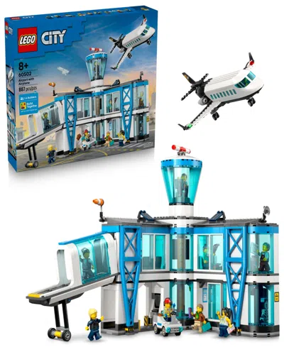 Lego City Airport With Airplane Building Toy 60502, 887 Pieces In Transparent