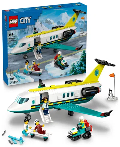 Lego City Emergency Air Ambulance Airplane 60465 Toy Building Set, 403 Pieces In Multi