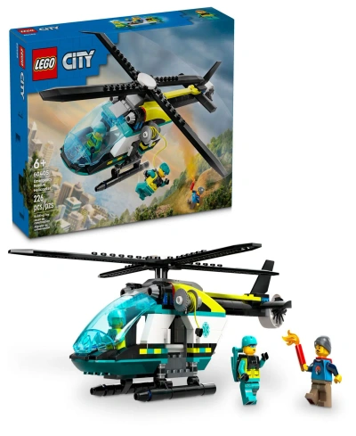 Lego Kids' City Emergency Rescue Helicopter Building Kit 60405, 226 Pieces In Multicolor