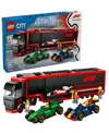 Lego City F1 Truck With Rb20 And Amr24 F1 Car Toys 60445, 1086 Pieces In Multi Color