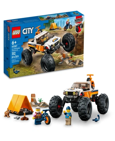 Lego City Great Vehicles 4x4 Off-roader Adventures 60387 Toy Building Set With 2 Minifigures And Animal F In Multicolor