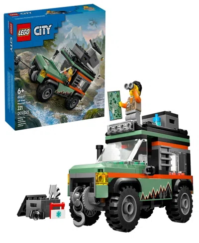 Lego Kids' City Off-road 4 X 4 Mountain Truck Building Toy 60447, 221 Pieces In Multi Color