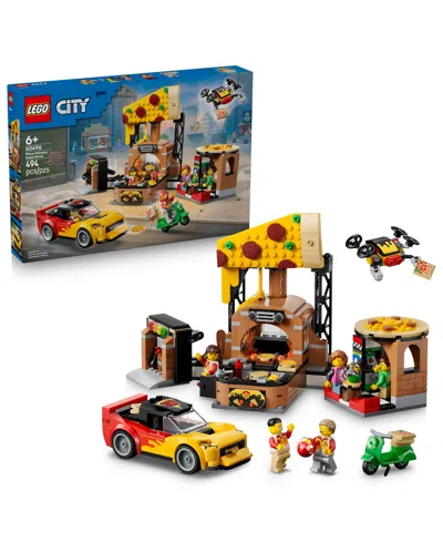 Lego City Pizza Delivery Experience With Vehicles 60496, 494-piece Building Set, Ages 6+ In No Color