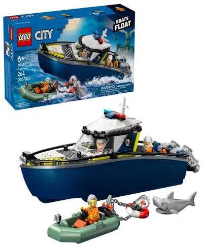 Lego City Police Boat Chase Building Toy 60456, 264 Pieces In Multi