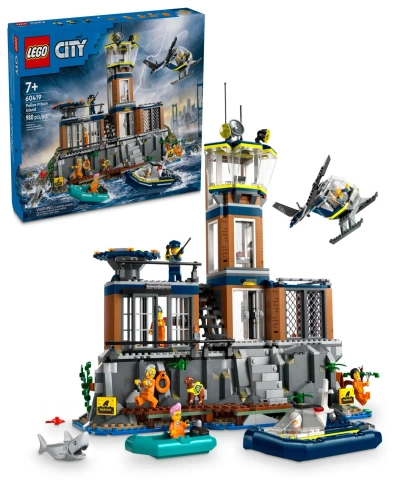 Lego City Police Prison Island Building Toy 60419, 980 Pieces In Multicolor
