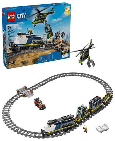 Lego Kids' City Police Train Heist Building Set, 60508 In Multi