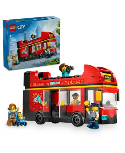 Lego Kids' City Red Double-decker Sightseeing Bus Toy 60407 In Multi Color