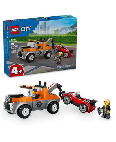 Lego Kids' City Tow Truck And Sports Car Repair Toy Playset 60435 In Multi Color