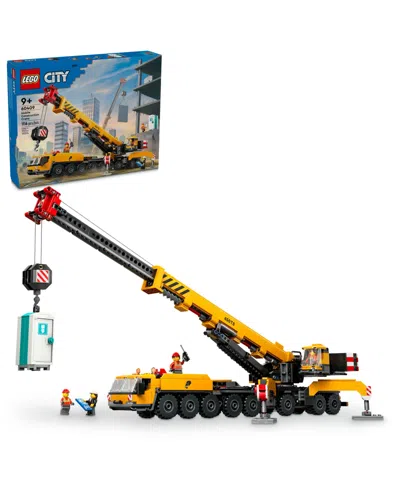 Lego Kids' City Yellow Mobile Construction Crane Toy Set 60409 In Multi Color