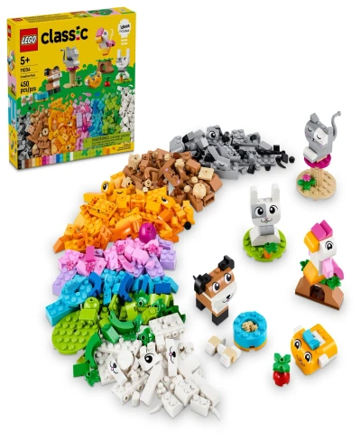 Lego Classic Creative Pets Buildable Animal Toy 11034, 450 Pieces In Multicolor