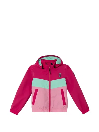 Lego Kids' 컬러 블록 후드 재킷 In Pink