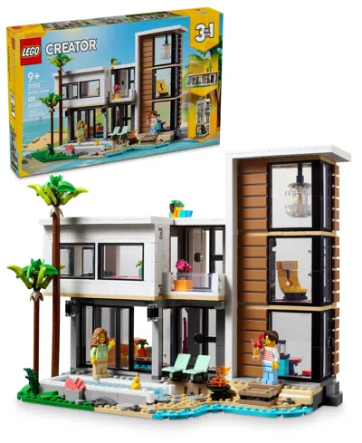 Lego Creator 3 In 1 Modern House Toy Playset And Art Building Set For Kids 31153, 939 Pieces In Multi Color