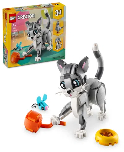 Lego Kids' Creator 3 In 1 Playful Cat Building Toy 31163, 407 Pieces In Multi Color