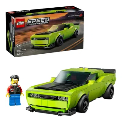 Lego Dodge Challenger Srt Hellcat Sports Car In Green