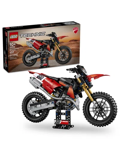 Lego Ducati Desmo450 Mx Factory Motorcycle 42238 457-piece Building Set, Ages 10+ In No Color