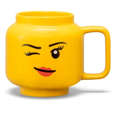 Lego ® Dupc  Classic Yellow Minifigures Winking Girl Ceramic Mug, 17.9oz
