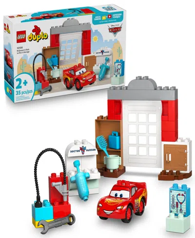 Lego Duplo Disney Mcqueen's Visit To Doc's Garage 10456 Toy Building Set, 35 Pieces In Multi