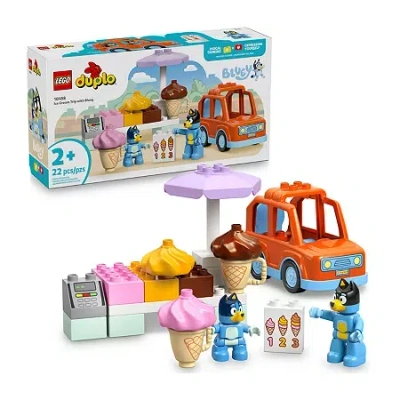 Lego Duplo Ice Cream Trip With Bluey 10458 Building Set (22 Pieces) In Multi