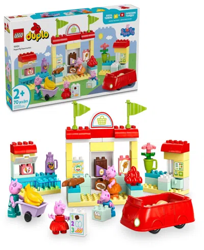 Lego Babies' Duplo Peppa Pig Supermarket Building Set For Toddlers 10434, 70 Pieces In Multi Color