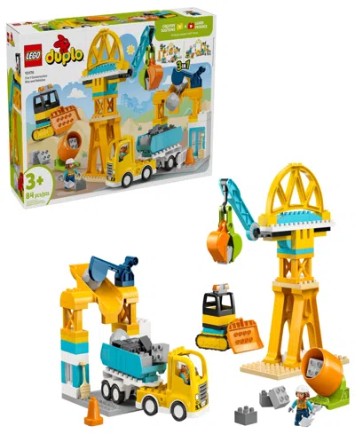 Lego Duplo Town 3 In 1 Construction Site And Vehicle Toy 10476, 84 Pieces In Multi