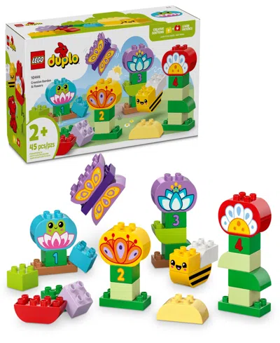 Lego Kids' Duplo Town Creative Garden Flowers Building Toy 10444, 45 Pieces In Multi Color
