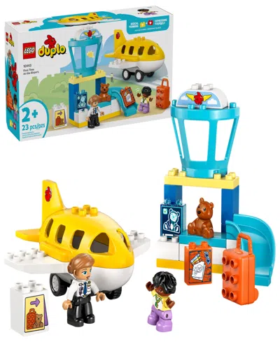 Lego Kids' Duplo Town First Time At The Airport 10443 Toy Building Set, 23 Pieces In Multi