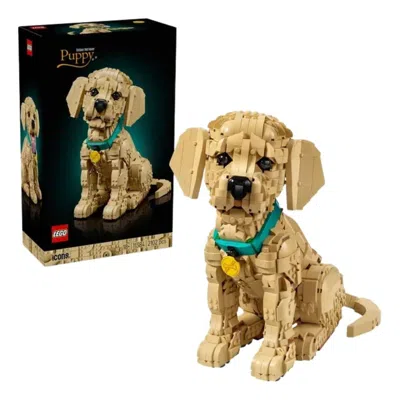 Lego Golden Retriever Puppy In Gray