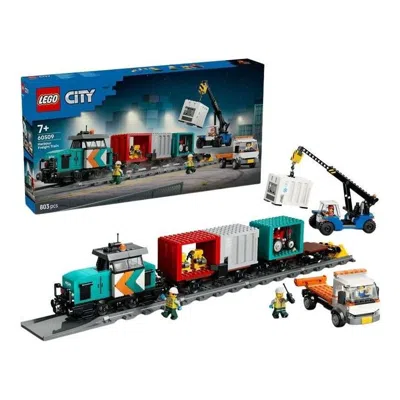 Lego Harbor Freight Train With Crane & Truck In Multi