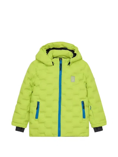 Lego Kids' Hooded Padded Jacket In Green