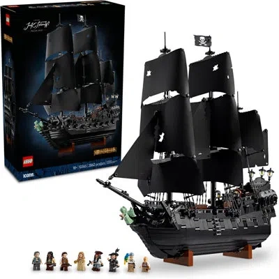 Lego Icons Captain Jack Sparrow's Pirate Ship Building Set, 2862 Pcs, For 18+ In Black