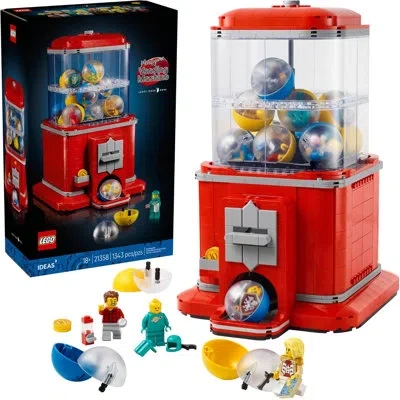 Lego Ideas 21358 Minifigure Vending Machine Building Set, For Ages 18+, 1343 Pcs In Red