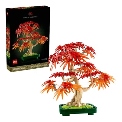 Lego Japanese Red Maple Bonsai Tree In Orange