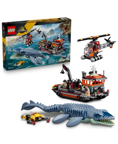 Lego Jurassic World Mosasaurus Dinosaur Boat Attack 77983 703-piece Building Set, Ages 7+ In No Color
