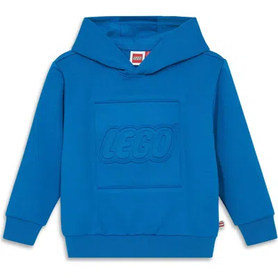 Lego Kids' Embossed Logo Hoodie In Blue