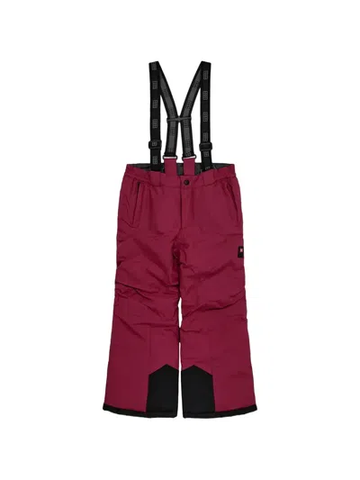 Lego Kids' Lwpowai 708 Adjustable Logo Dungaree In Burgundy