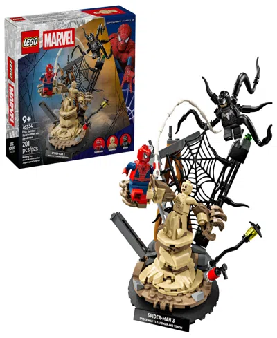 Lego Marvel Epic Battle: Spider-man Vs. Sandman Building Toy 76334, 201 Pieces In Transparent