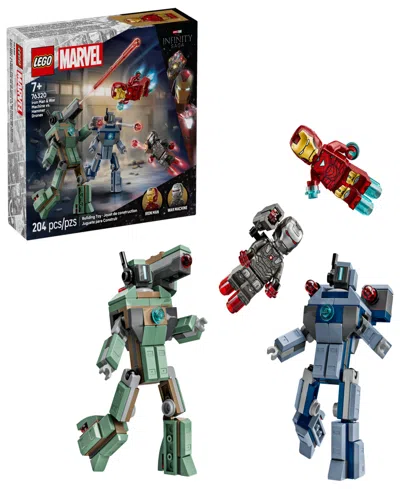 Lego Marvel Iron Man War Machine Vs. Hammer Drones 76320, 204 Pieces In Multi