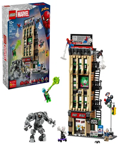 Lego Marvel Spider-man Vs. Mysterio: The Daily Bugle Building Toy 76342, 781 Pieces In Multi