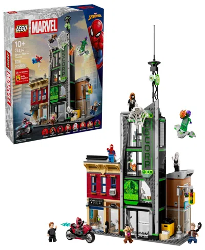 Lego Marvel Spider-man Vs. Oscorp Building Toy 76324, 808 Pieces In Multi