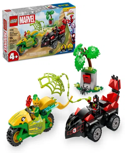 Lego Kids' Marvel Spidey And His Amazing Friends Spin And Electro Dinosaur Vehicle Chase Building Toy 11198, 12 In Multi Color
