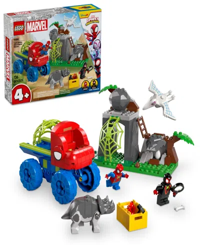 Lego Kids' Marvel Spidey And His Amazing Friends Team Spidey Dino Crawler Rescue Building Toy 11199, 136 Pieces In Multi Color